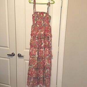 Boutique brand paisley ruffle maxi.   New never worn.